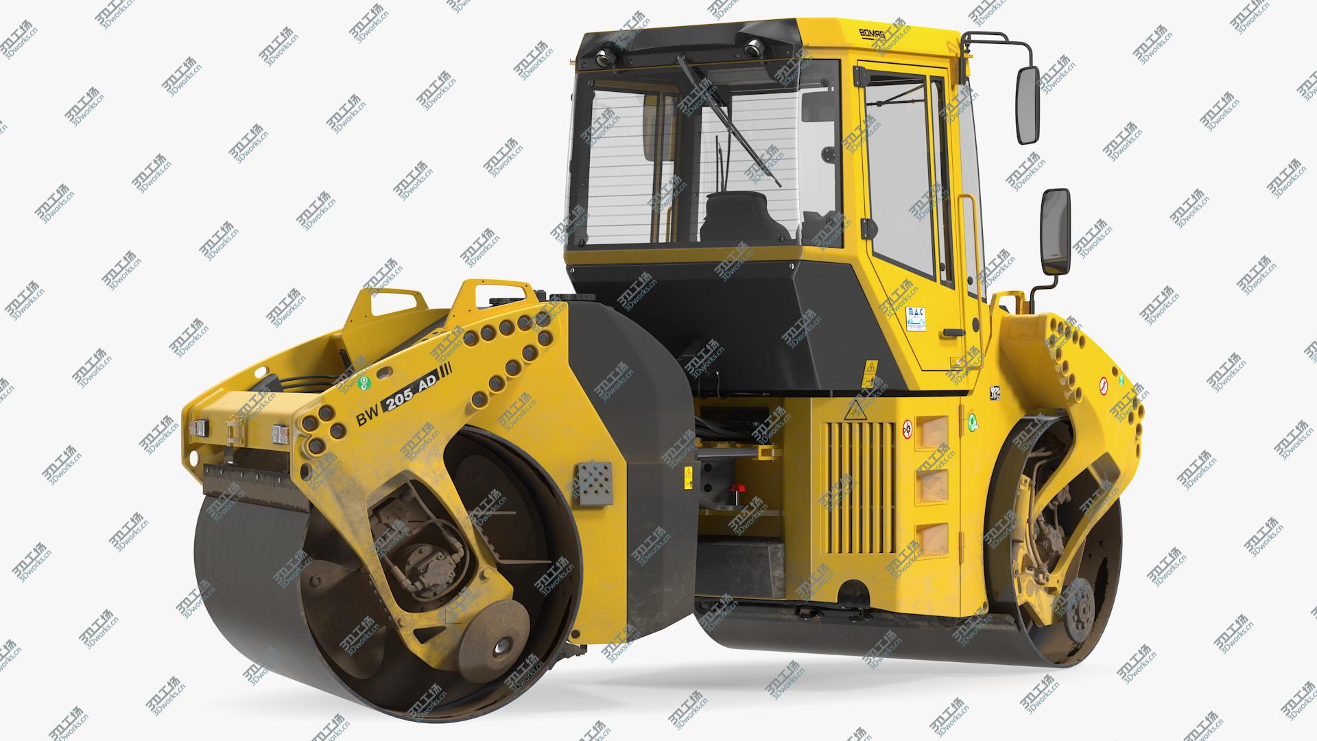 images/goods_img/202104093/Bomag BW 205 AD4 Tandem Roller Dusty Rigged 3D model/1.jpg